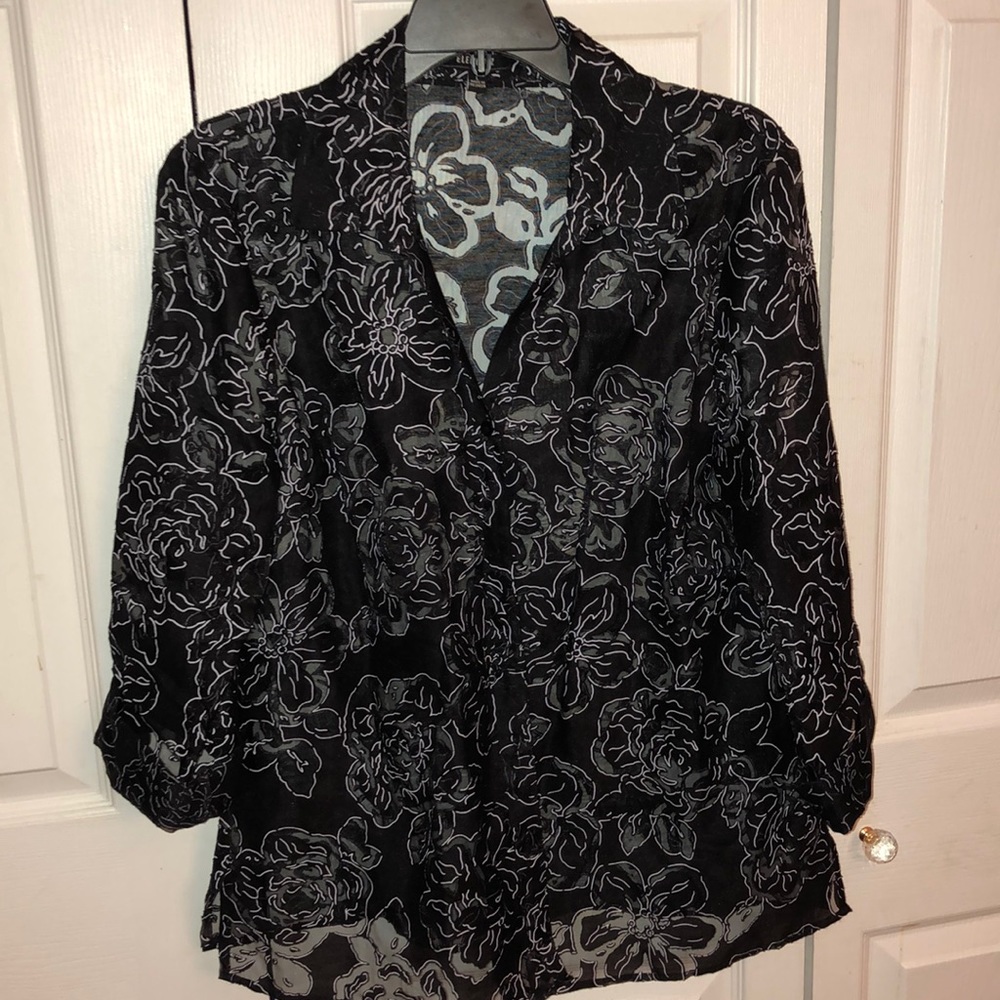 Lovely Ladies Jackie Blouse Elementz L BWhite